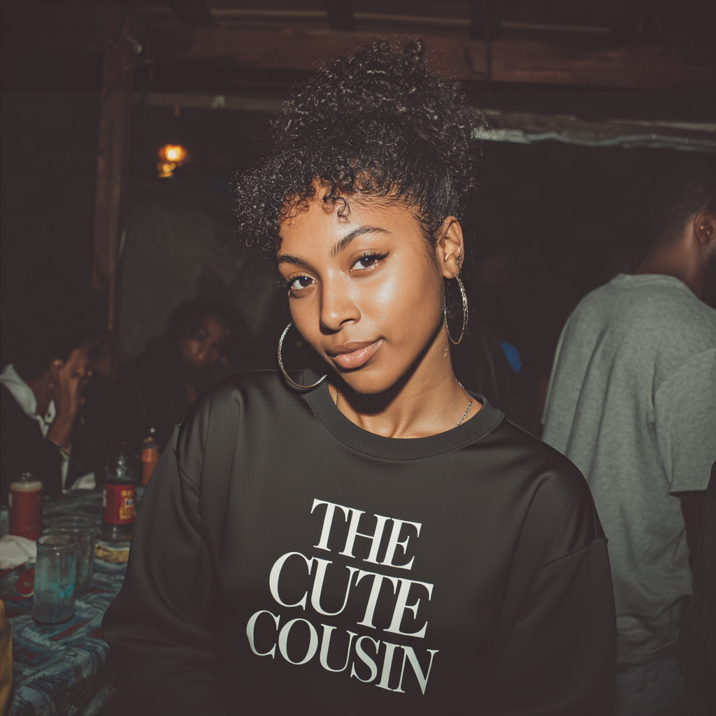 The Cute Cousin Sweatshirt, Funny Family Crewneck, Cute Cousin Shirt, Unisex Pullover, Family Reunion Outfit, Cozy Graphic Sweatshirt
