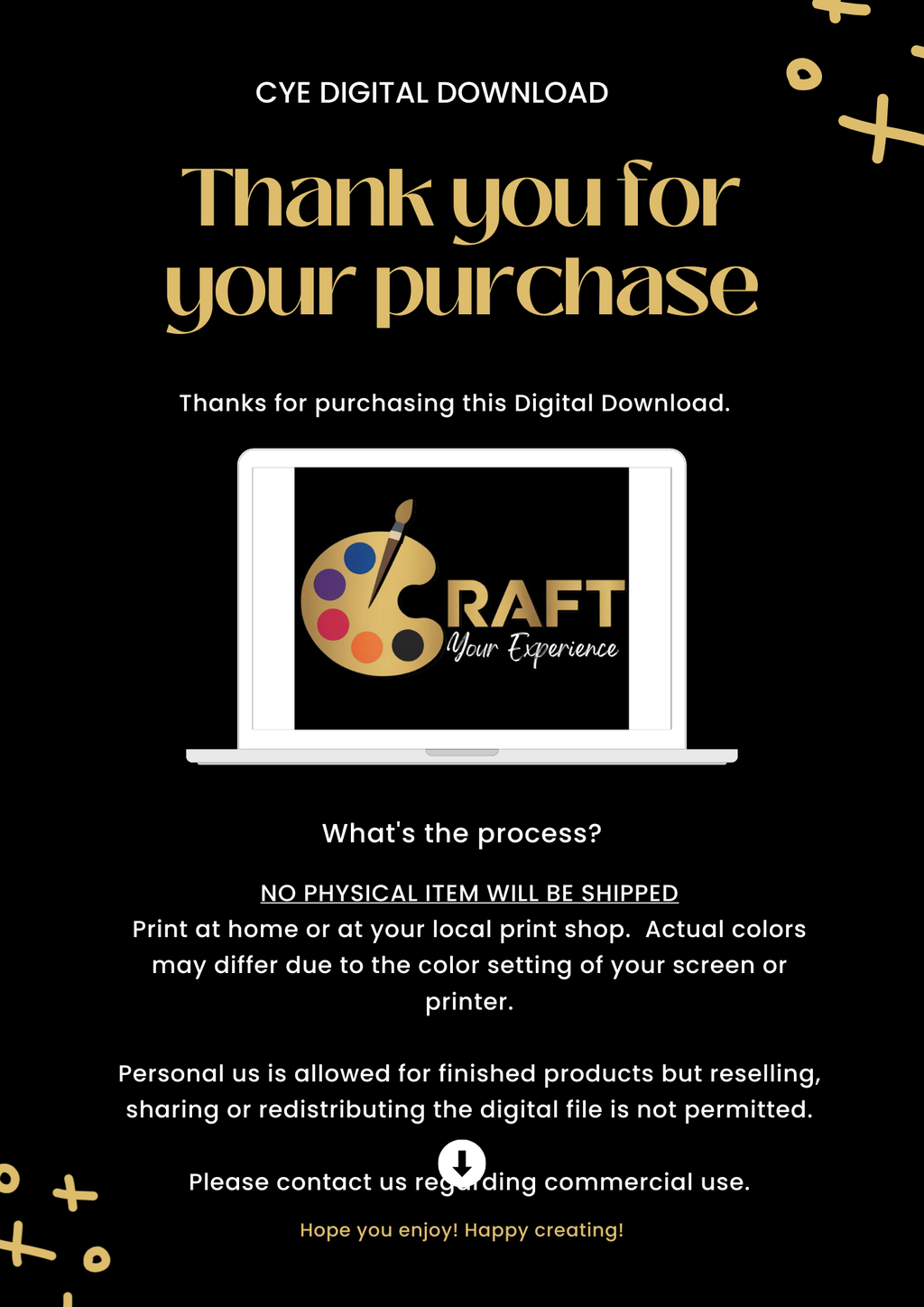 “Born Creative” – Printable Wall Art | Digital Download | Inspirational Quote Art