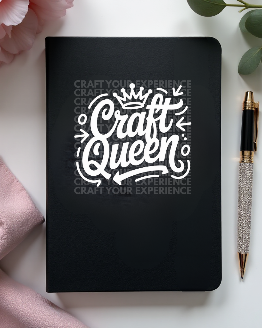 Craft Queen PNG, Funny Crafting Quote Digital File, Maker Shirt Design, Cricut Download, Craft Room Wall Art, DIY Craft Printable PNG