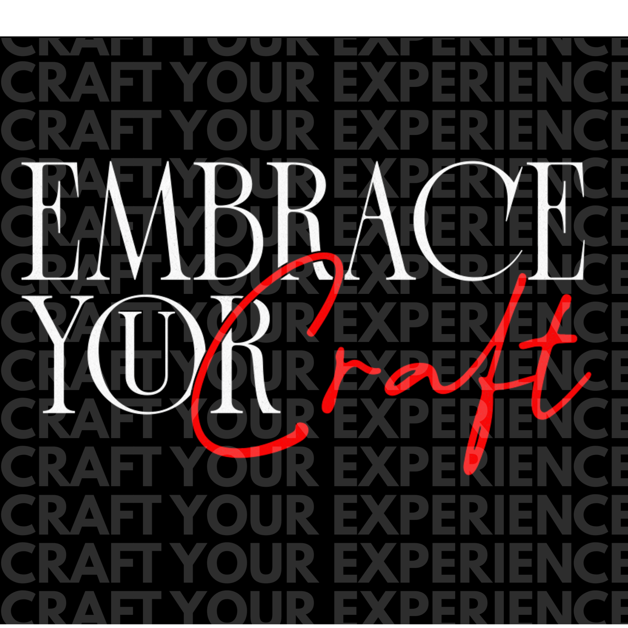 Embrace Your Craft PNG, Craft Quote Design, Creative Motivation File, DIY, Motivational Graphic