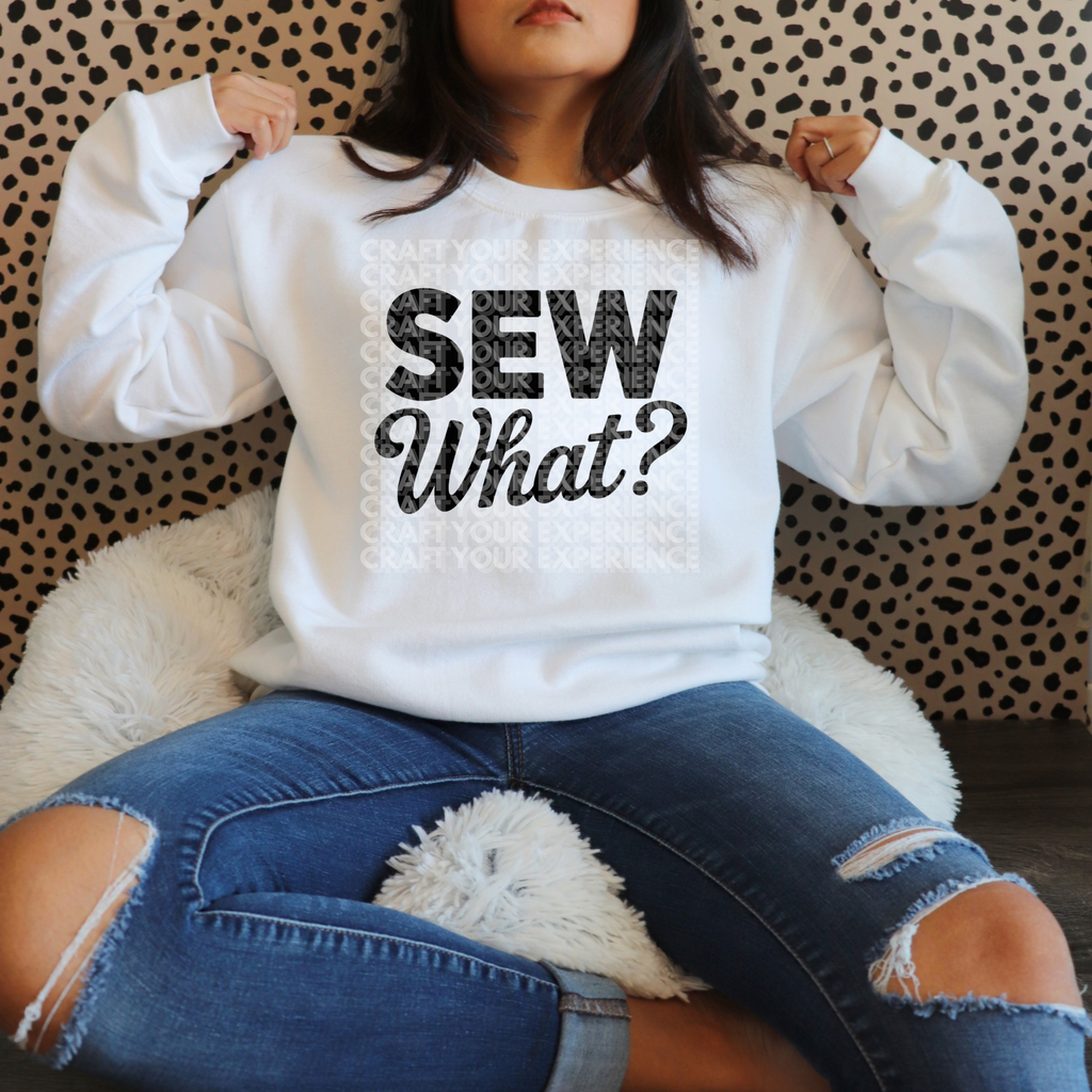 Sew What PNG, Funny Sewing Quote Digital File, Craft Room Wall Art, Seamstress Clipart, Cricut Sublimation Design, Sewing Humor Printable