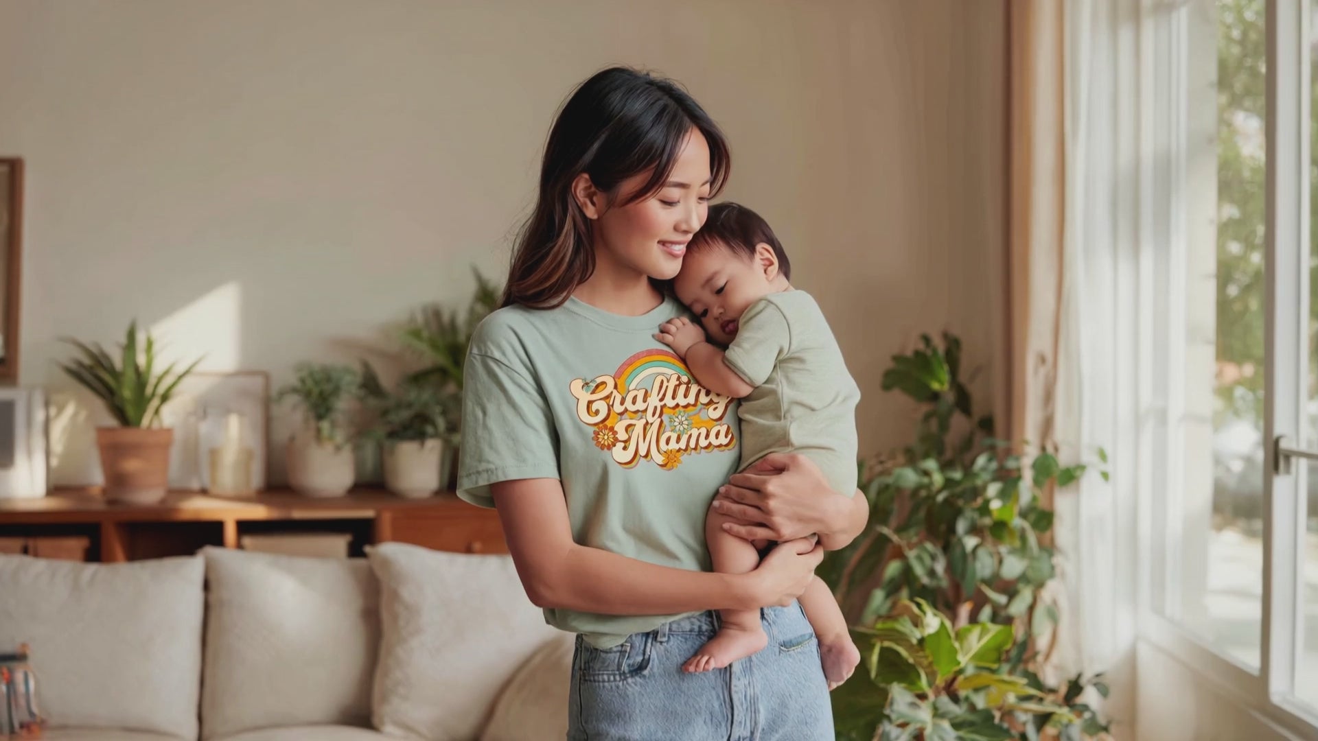 Crafting Mama PNG, Retro Crafting Design, Vintage Craft Quote Printable