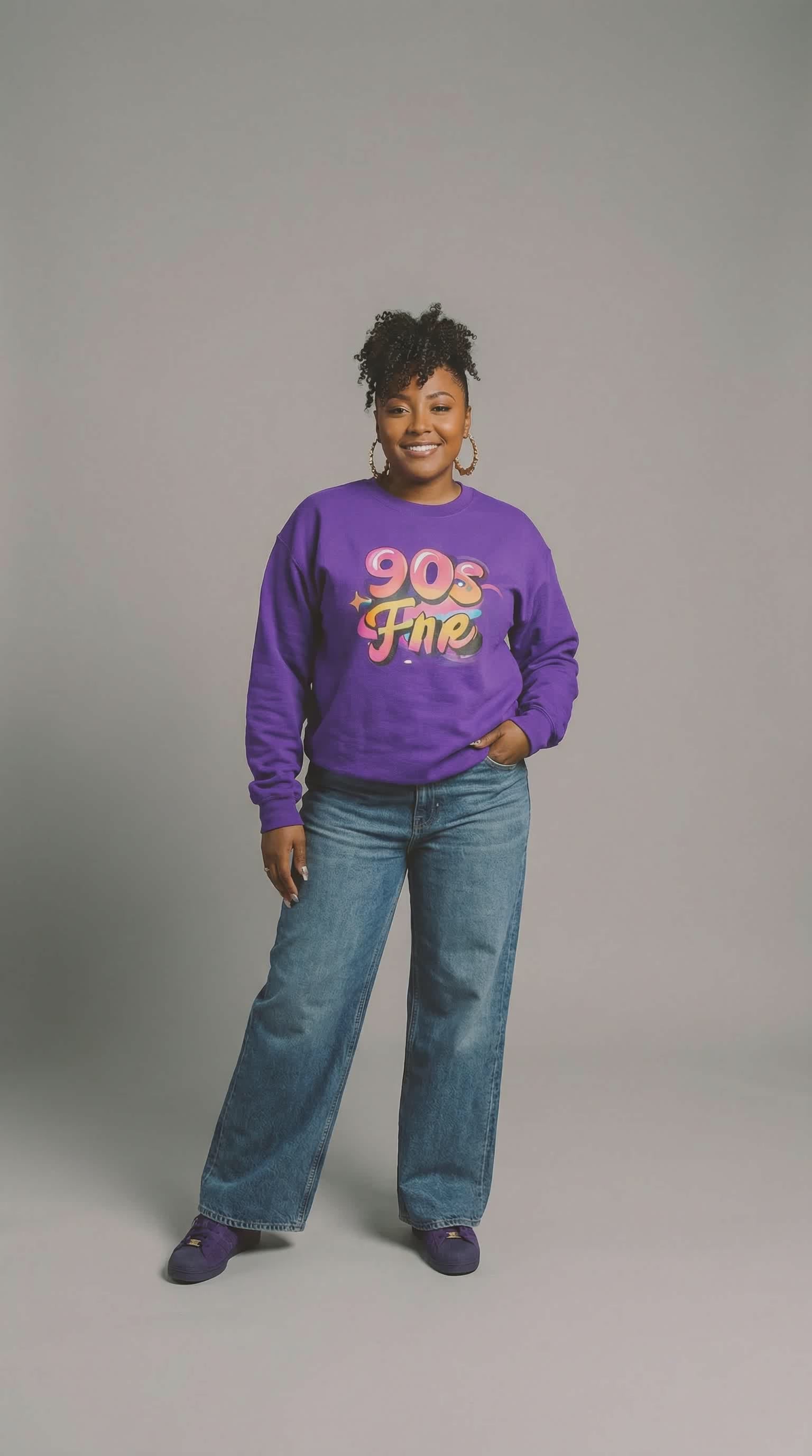 90s Fine Sweatshirt, Retro 90s Shirt, Vintage Style Crewneck