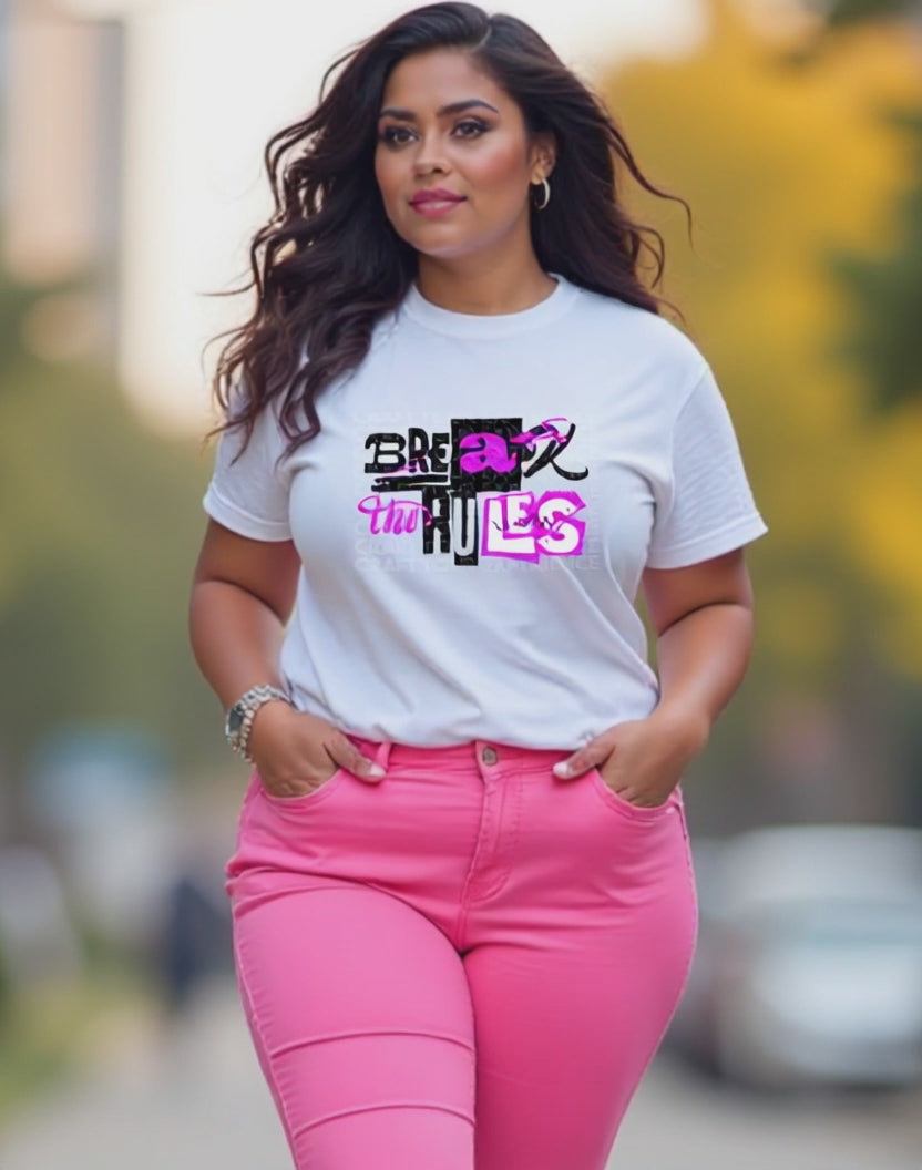 Break the Rules PNG, Bold Crafting Quote Design, Cricut Sublimation File, Craft Room Wall Art Digital PNG