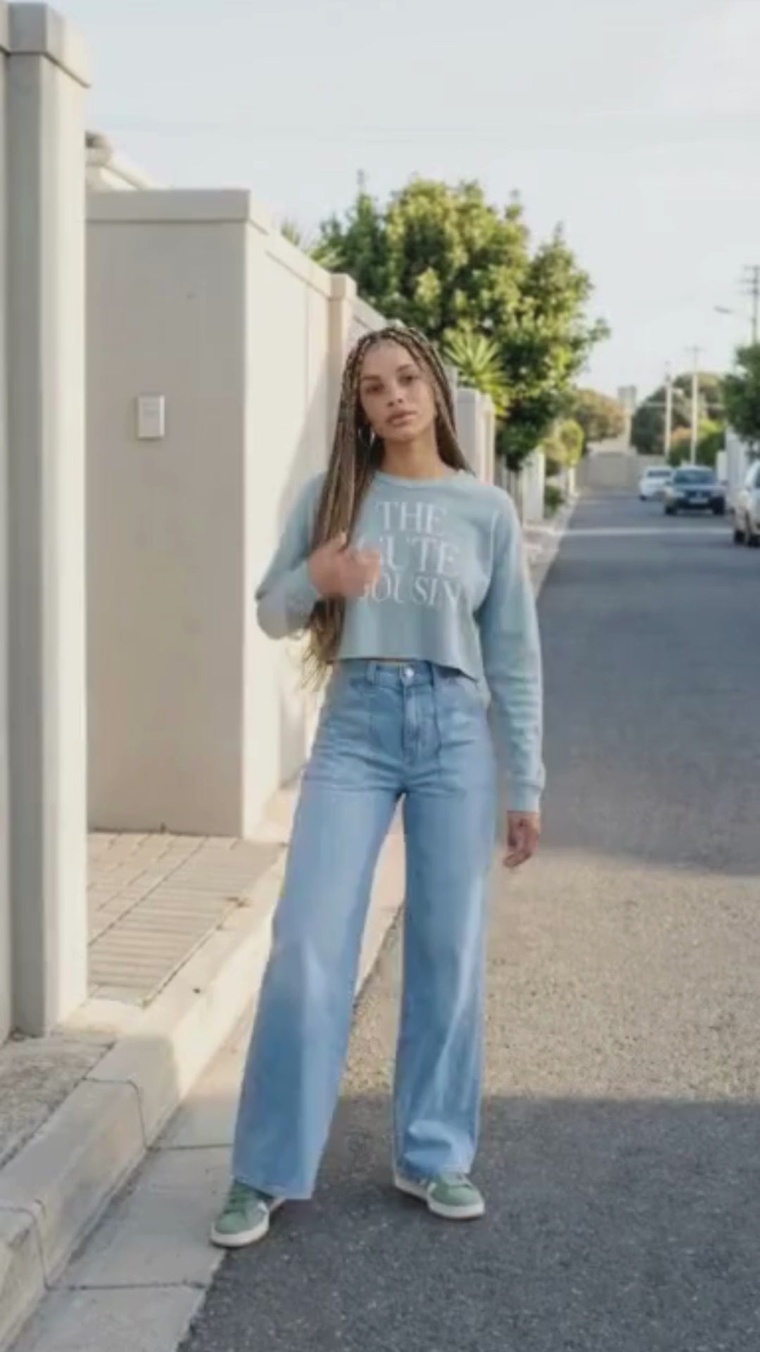 The Cute Cousin Sweatshirt, Funny Family Crewneck, Cute Cousin Shirt, Crop Top Sweatshirt